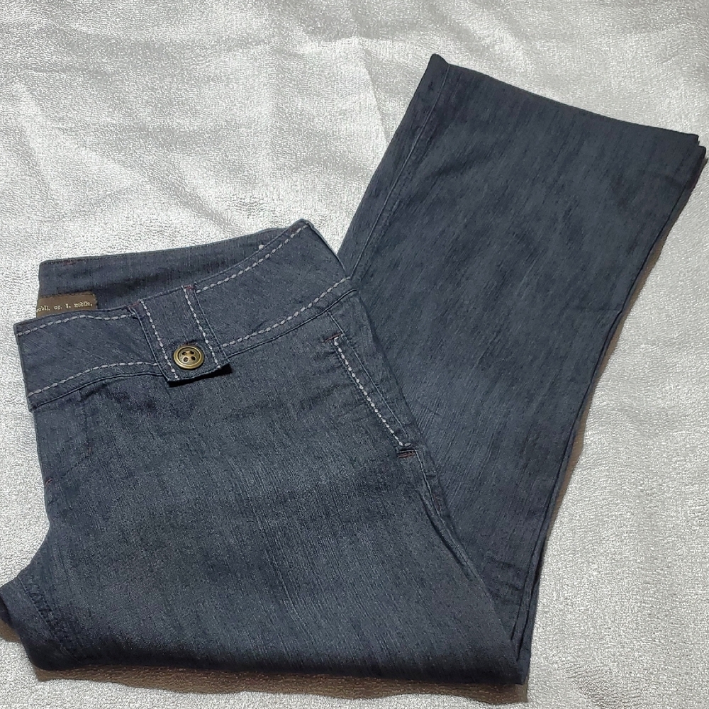Noble Dark Blue Women's Wide Leg Jeans Size 13